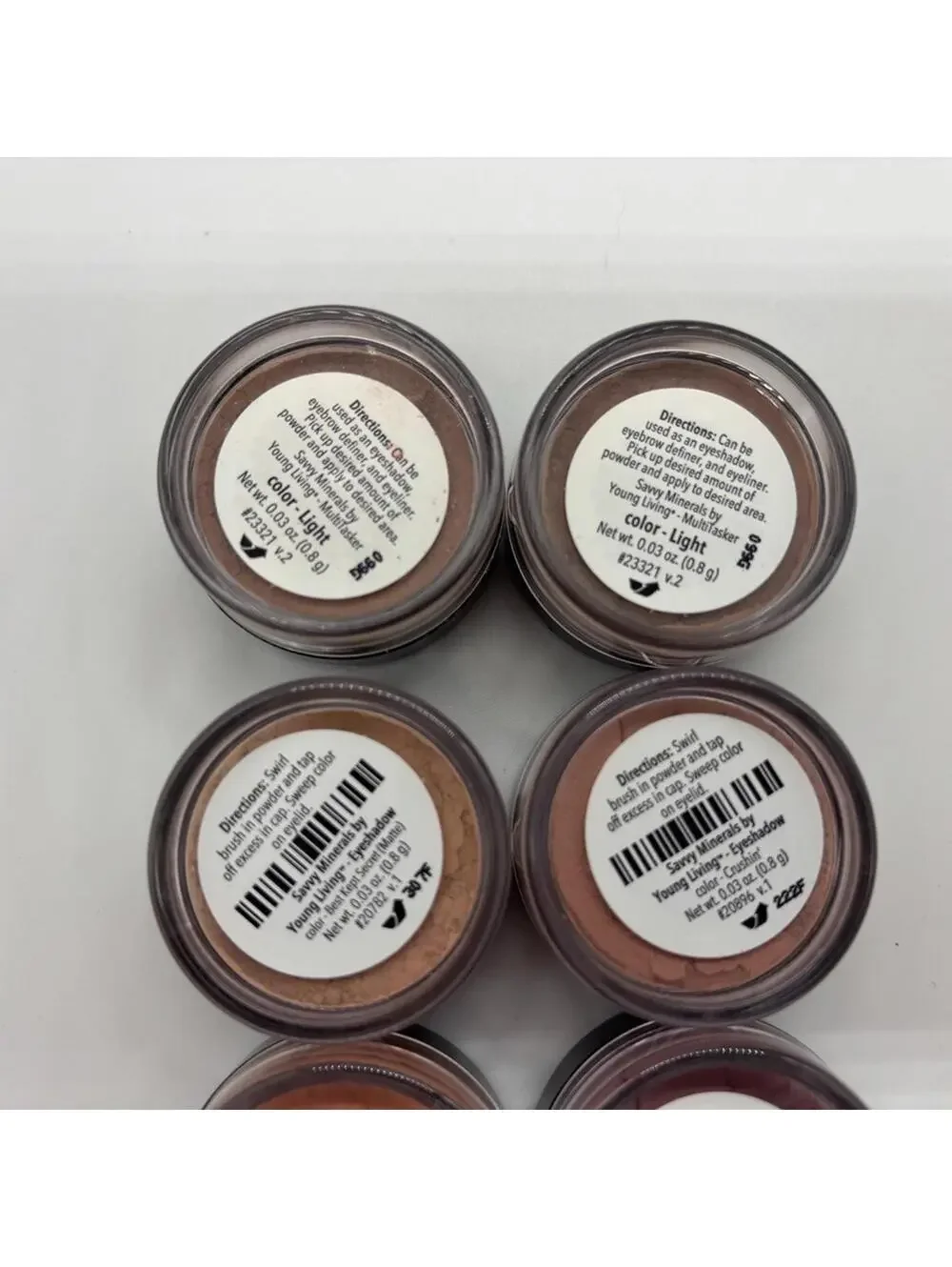 New Young Living Savvy Minerals Eyeshadow & Multitasker Color Pack of 6